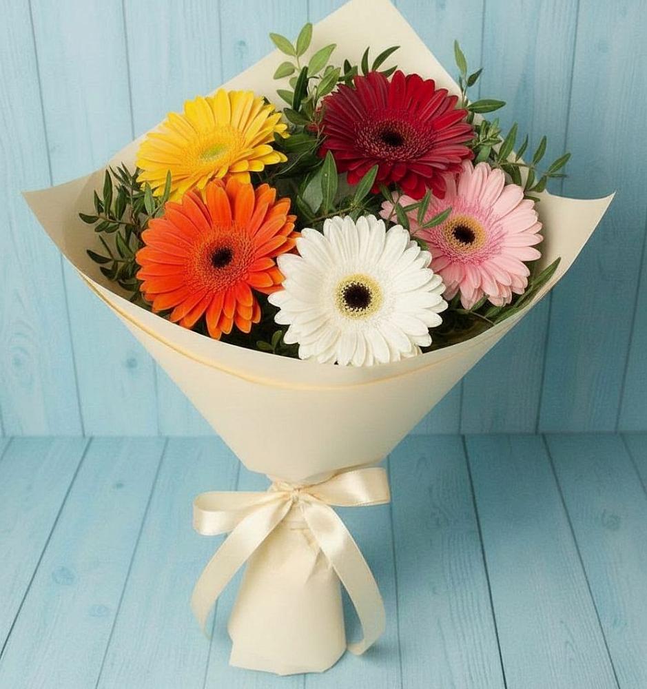 Букет цветов из: Герберы в Мамакане