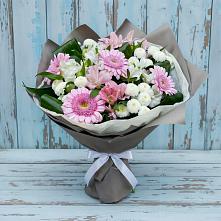 Букет цветов из:  Герберы, Альстромерии и Хризантемы в Мамакане