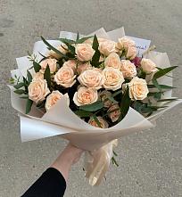 Букет Кремовые розы Латте в Мамакане