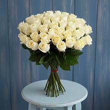 Букет 51 Белая роза Эдлесс Лав #REPLACE_PRED# Мамакане