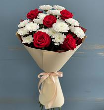 Букет цветов из:  Розы и Хризантемы в Мамакане