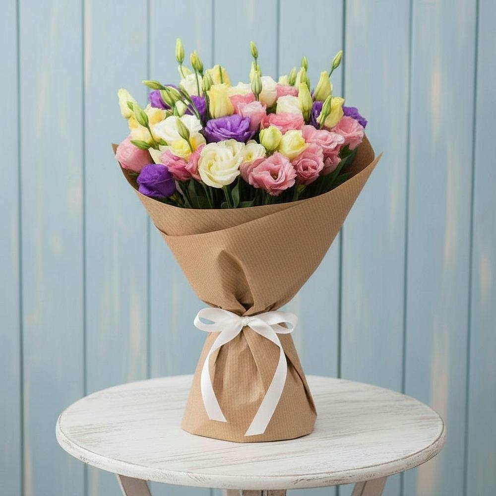 Букет цветов из: Лизиантусы в Мамакане