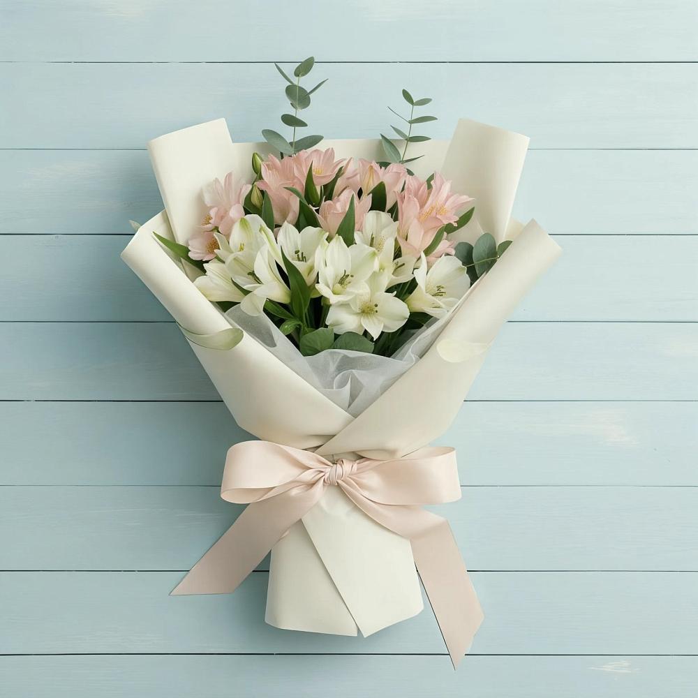 Букет цветов из: Альстромерии в Мамакане