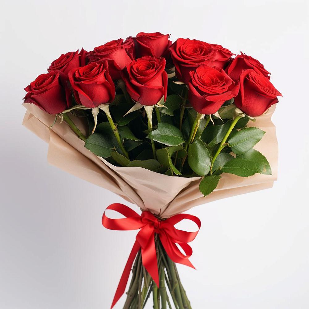 Букет 11 Красных роз Эдлесс Лав в Мамакане
