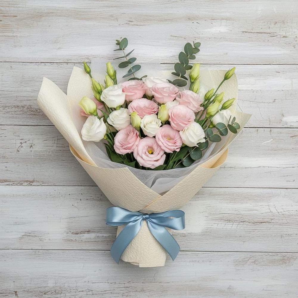 Букет цветов из: Лизиантусы в Мамакане